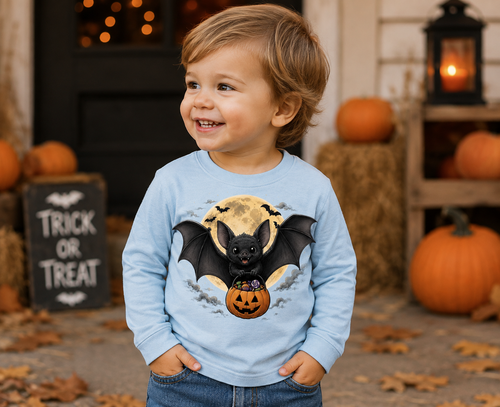 *Little Bat, Big Treats Toddler Long Sleeve Tee