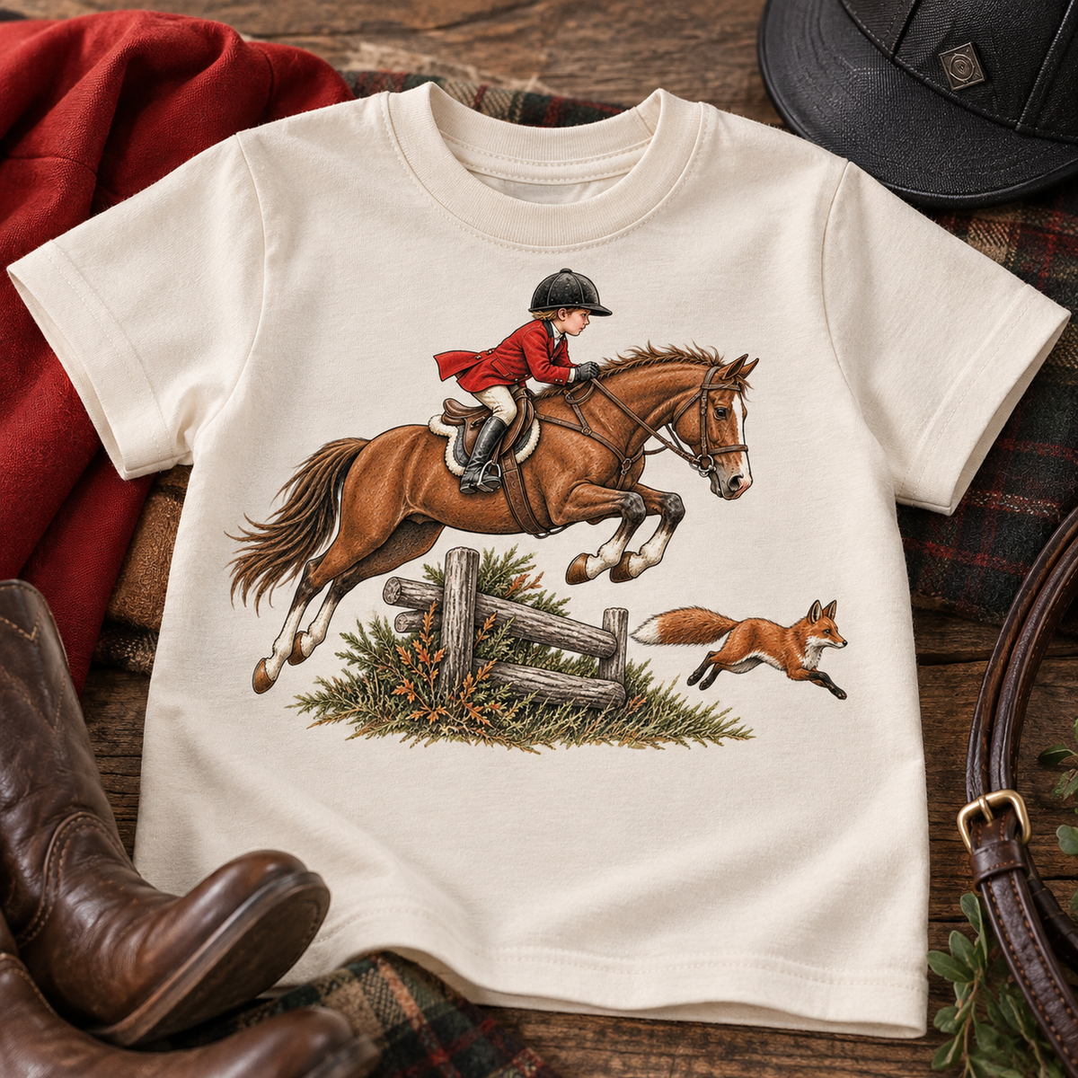 Custom Pony & Rider Graphic T-Shirt