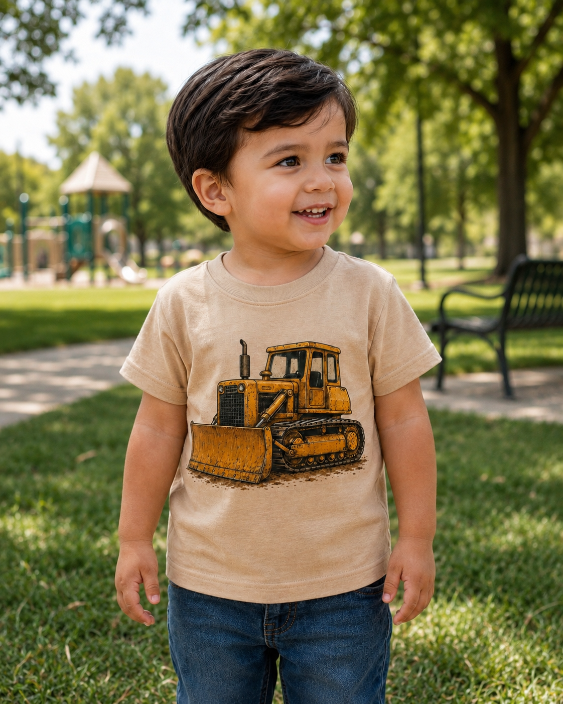 Little Bulldozer Toddler Tee