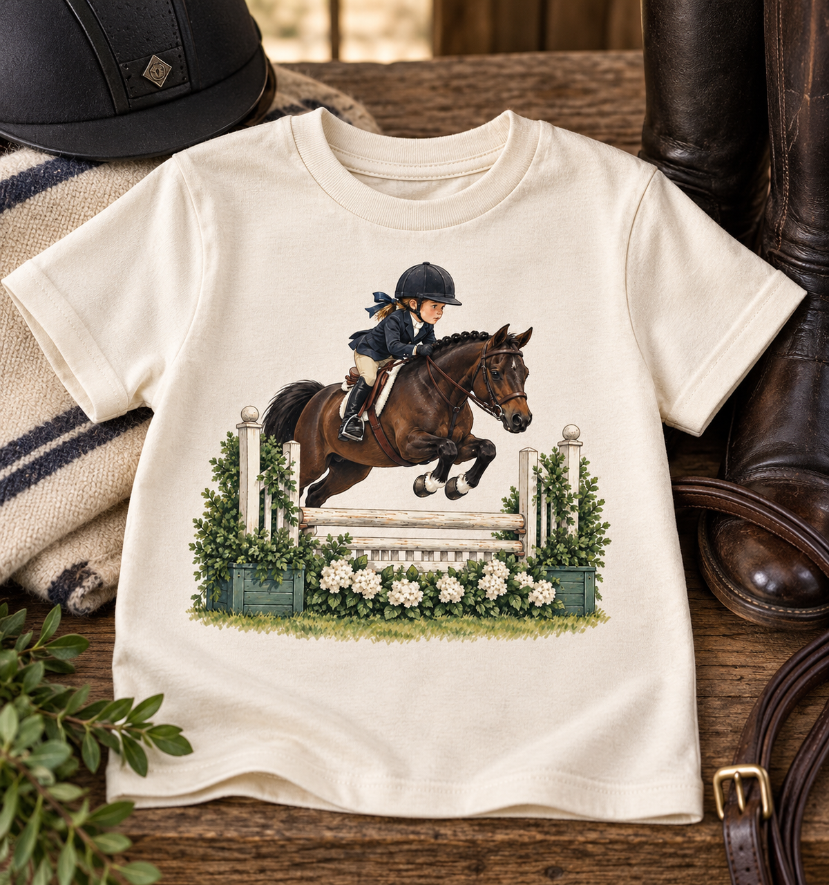 Custom Pony & Rider Graphic T-Shirt