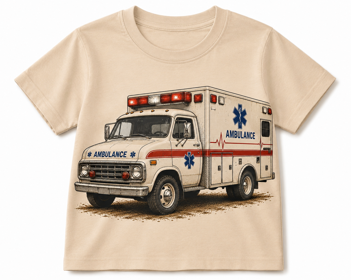 Little Caring Heart Ambulance Toddler Tee