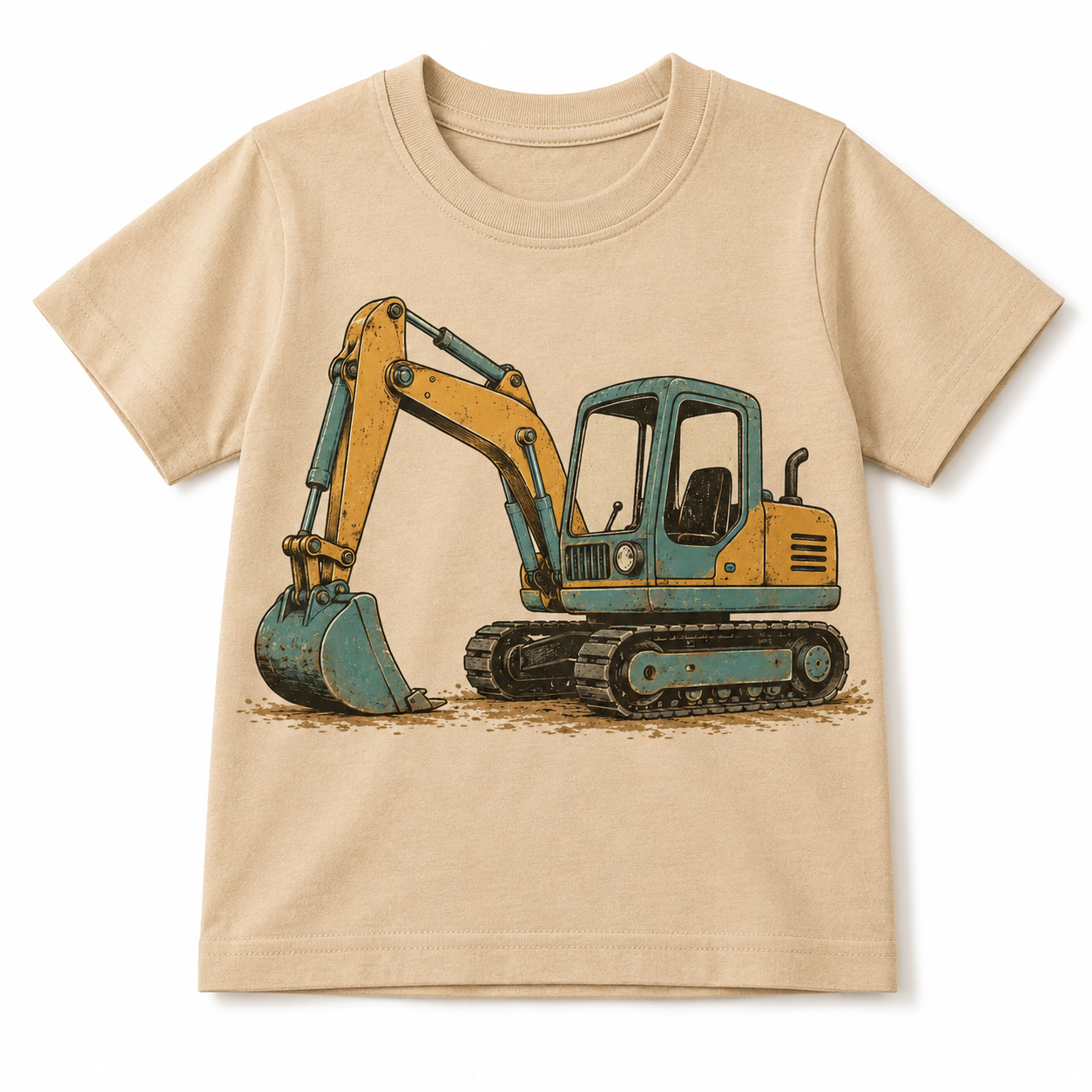 Little Digger Excavator Toddler Tee