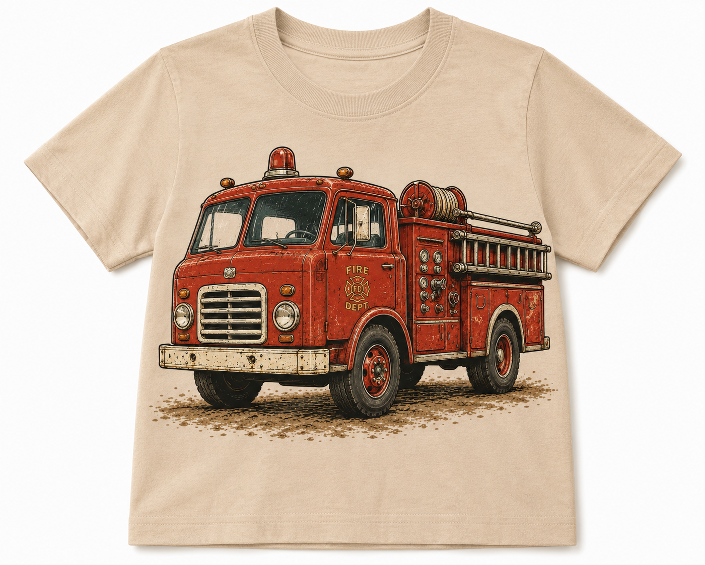 Little Hero Fire Truck Toddler Tee
